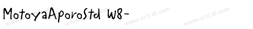 MotoyaAporoStd W8字体转换 MotoyaAporoStd W8字体转换